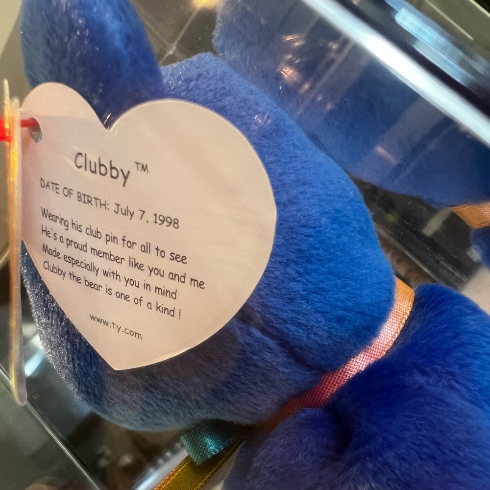 RARE!! Clubby Beanie Baby 1998 Version Mint Condition, in Collector’s Box! - Picture 6 of 10
